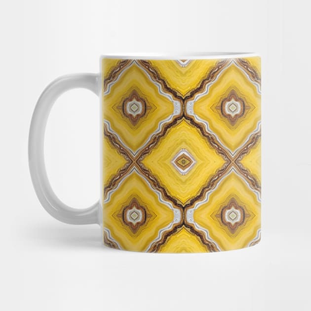 Yellow Diamond Style Seamless Pattern by Odetee